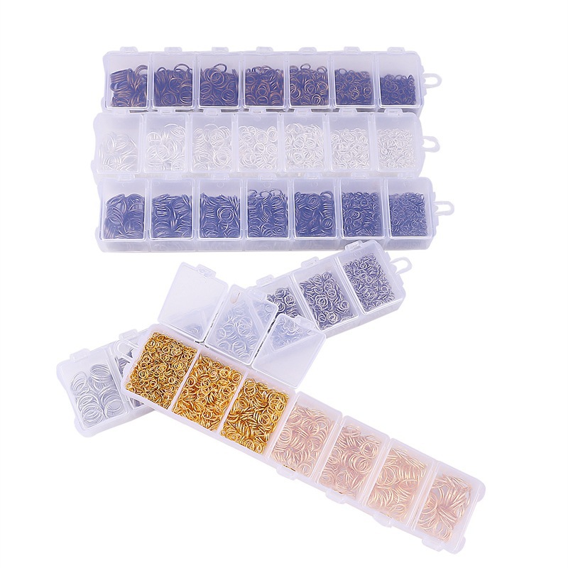 1 caja de anillos de conexión de apertura de 3-10 mm para bricolaje Imagen3