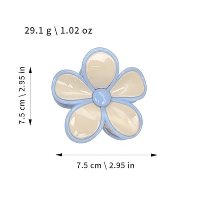 1 elegantes Blumen-förmiges Design, süße Blume, Harz, Damen-Haarklammern h5 Bild5