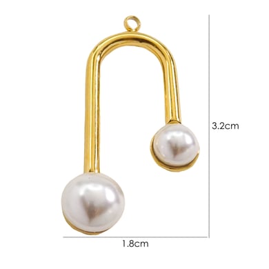 1 Pair Simple Series Classic Geometric Stainless Steel Women's Pendants h5 