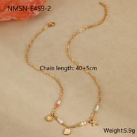 NMSN-E459-2 Collar de caracola blanca Imagen5