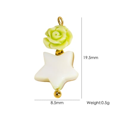1 paio di pendenti da donna in pietre naturali a forma di goccia dolce, serie semplice h5 