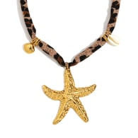 Collier Étoile de mer Léopard - Or 