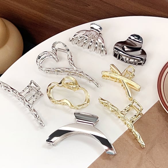1 Piece Simple Series Casual Solid Color Alloy Women's Hair Claws 2