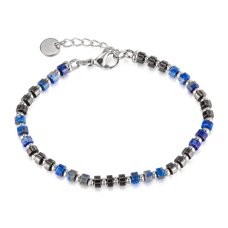 1 Stück Chic Series Beads Edelstahl Herrenarmbänder 