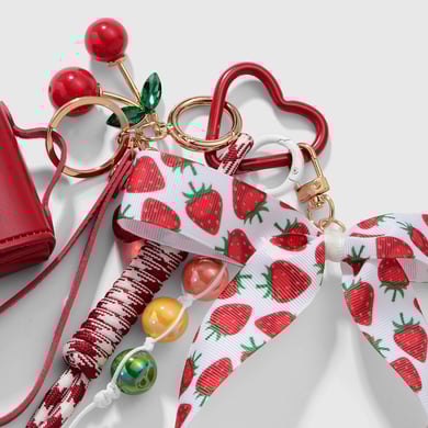 Ciondoli per borsa in lega con fiocco dolce h5 Immagine6