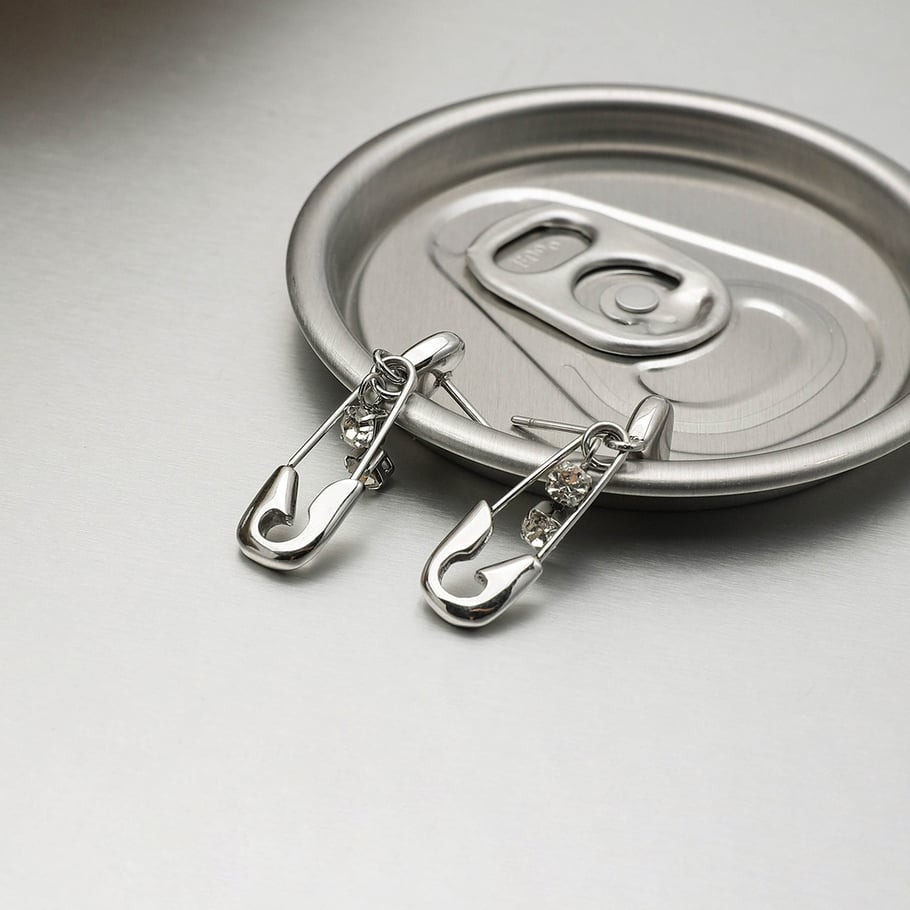 1 Paar einfache Ohrring-Sets aus Edelstahl in Stiftform in Goldfarbe für Damen Bild7