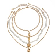 Gold necklace set 5982 