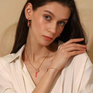 1 Piece Simple Series Daily Flower Stainless Steel Women's Pendant Necklaces h5 Picture2