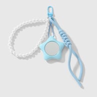 1 portachiavi a forma di stella blu Immagine3