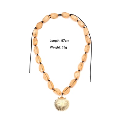 Vacation Resin Beaded Necklaces h5 