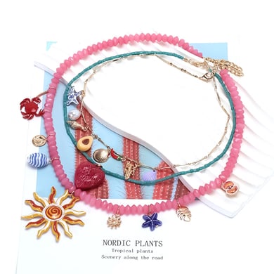 Romantic Vacation Layered Necklaces h5 Picture2