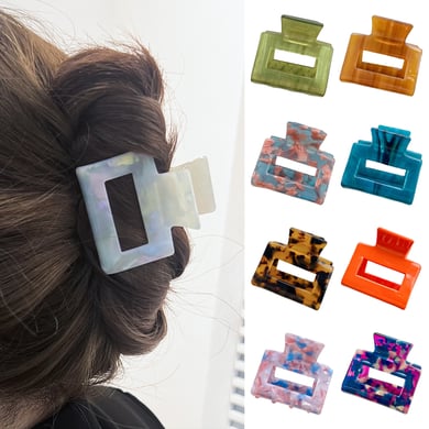 Simple Series Elegant Colorful Acetate Women's Hair Claws h5 Picture2