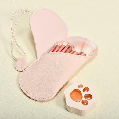 1 Set tragbarer Mini-Make-up-Pinsel für Damen h5 Bild4