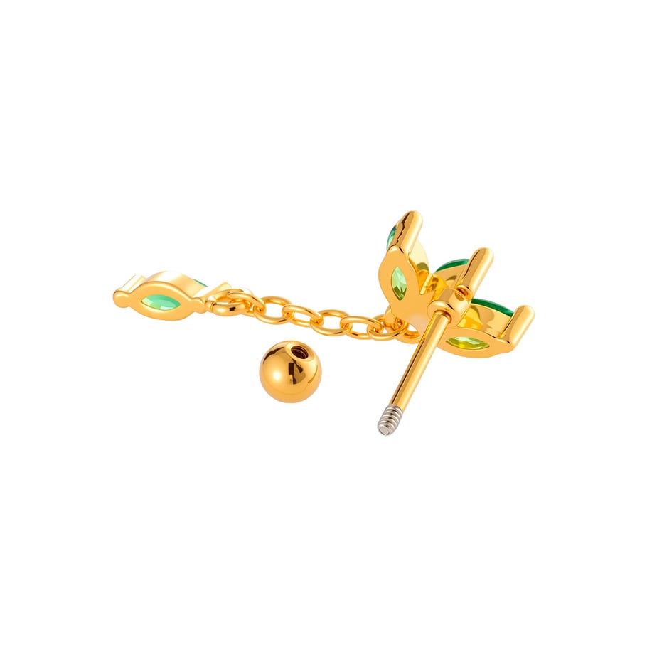 1 Pair Simple Series Simple Geometric Copper   Gold Color  Zircon Women's Piercings Earrings Picture8