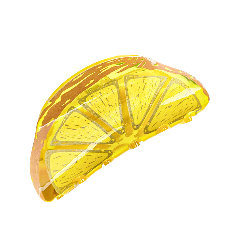 1 pezzo di fermaglio per capelli da donna in acetato della serie Fruit, stile fresco Immagine2