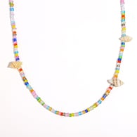 Collana in acrilico color conchiglia-8 