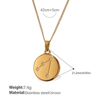 XL444WEG4 Taurus gold necklace Picture4