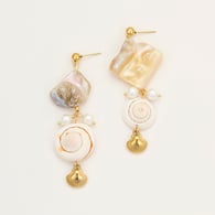 NMSE-F631-1 Pendientes de concha blanca Imagen6