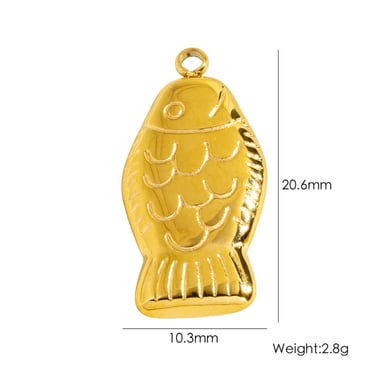 1 Paar Simple Series Daily Turtle Edelstahl Goldfarben Damenanhänger h5 