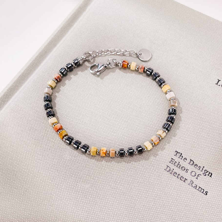 1 Piece Chic Series Beads Stainless Steel Men's Bracelets Picture6