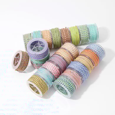 1 Reel DIY Series Colorful Knit 15 Meter Cotton Thread Jewelry Cords h5 Picture2