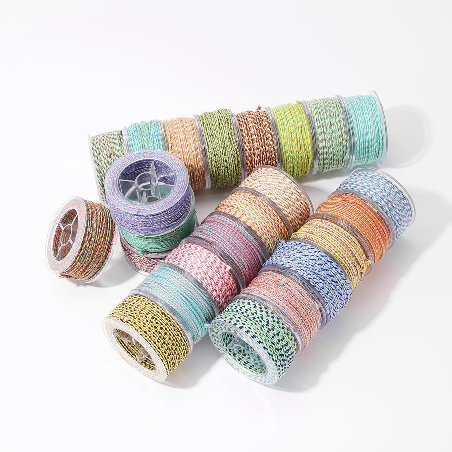 1 Reel DIY Series Colorful Knit 15 Meter Cotton Thread Jewelry Cords Picture2