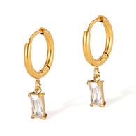GE1029-Stahlohrringe gold 