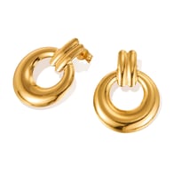 GE995-Orecchini in acciaio oro 