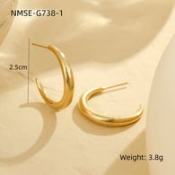 NMSE-G738-1 Küçük küpe altın Resim4