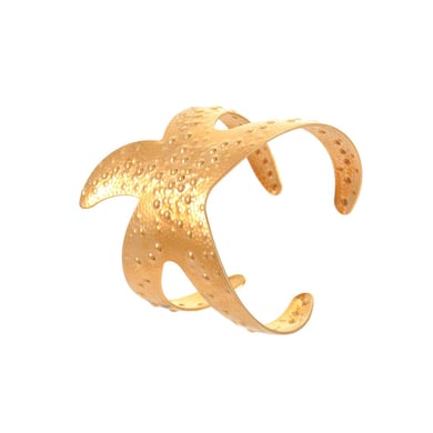 Pulseras de mujer con forma de estrella de mar y concha ancha estilo resort h5 
