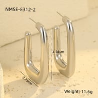 NMSE-E312-2 Dik açılı küpe çelik rengi Resim15