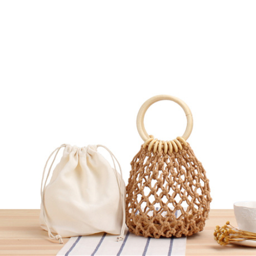 Pochettes en filet style plage