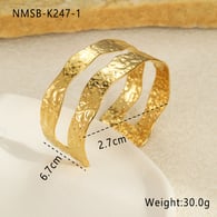 NMSB-K247-1 Gehämmertes Armband 