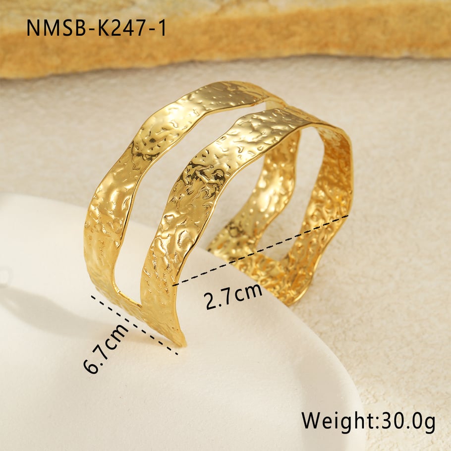 Romantische Serie Urlaub Geometrische Edelstahl Damen Armbänder 