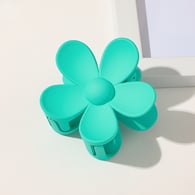 Forcina per capelli con fiore grande smerigliato - Blu lago Immagine27