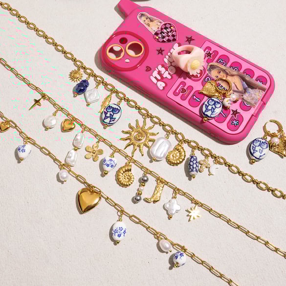 Romantic Stainless Steel Gold Color Pendant Necklaces 2
