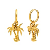 Pendientes colgantes de cocotero - Oro 