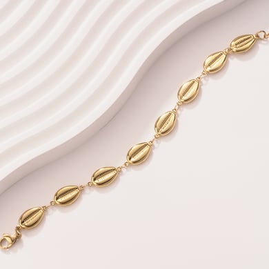 Braccialetti con ciondoli da donna in acciaio inossidabile color oro con conchiglia per le vacanze h5 Immagine4