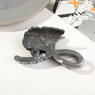 11cm Ginkgoblatt-Marmor Schwarz Grau 