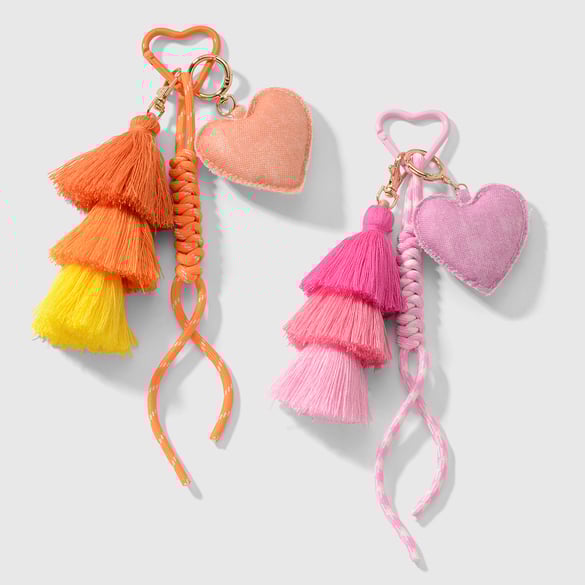 Tassels Heart Alloy Bag Charms