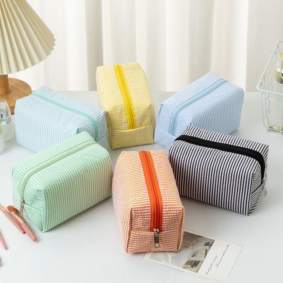 1 Stück Simple Series Daily Striped Damen-Make-up-Taschen Bild4