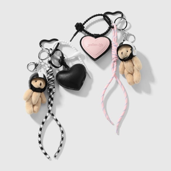 Charms de sac en forme de cœur mignons