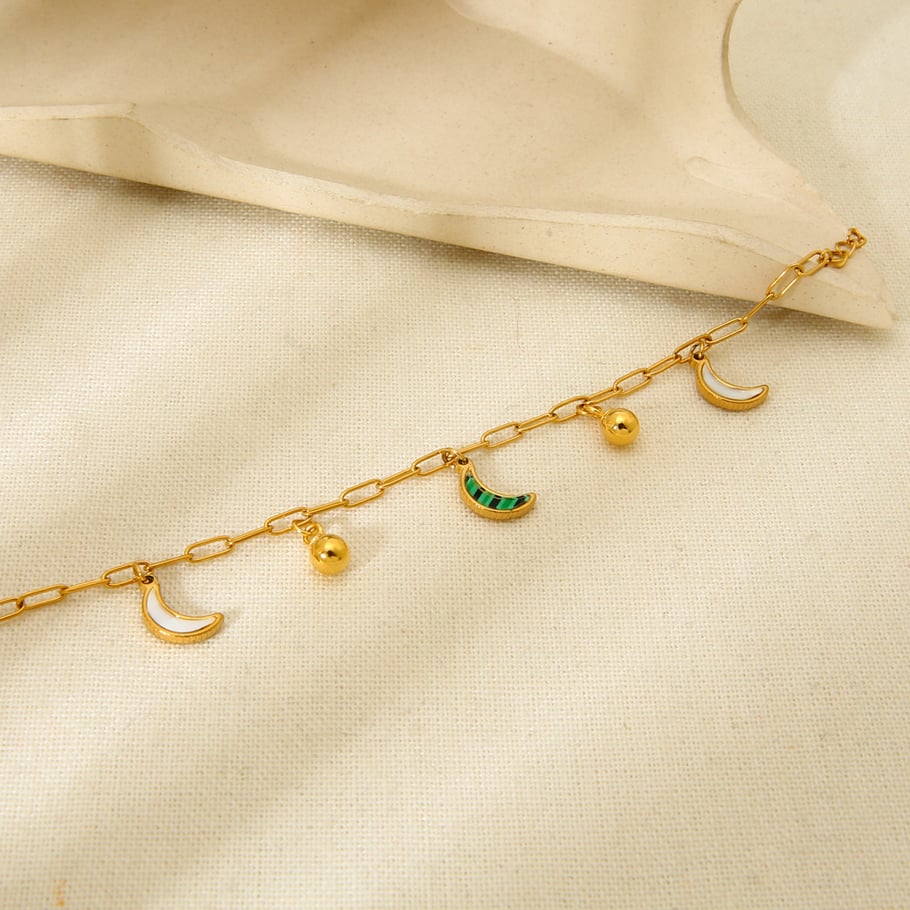 Pulseras de mujer con colgante DIY de luna de la serie clásica Imagen4