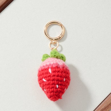 Breloques de sac en alliage en forme de fraise sucrée h5 Image4