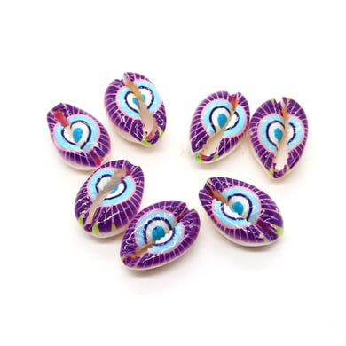 1 Piece Oil-spot Glazing Eye Conch Women's Pendants h5 