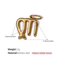 PJ431G8 Ciondolo in oro massiccio Vergine Immagine8