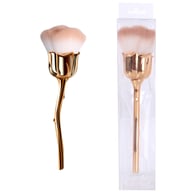 Loser Puderpinsel in Roségold-Weiß-Braun-Blumenform + Blister/PVC-Verpackung ohne Aufschrift Bild6