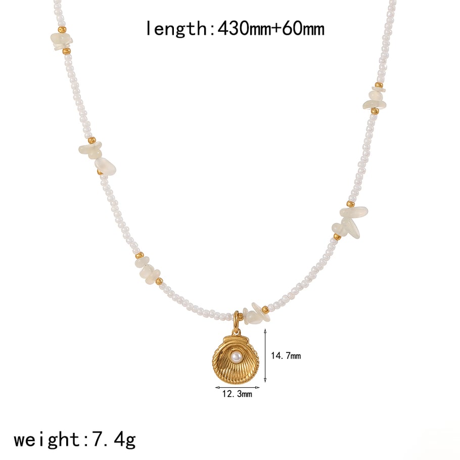  style oceanic stainless steel gold color pendant necklaces 