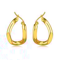 GE870-Stahl Ohrringe Gold 