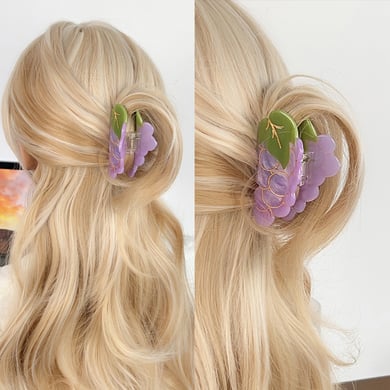 Cute Cherry - themed Fruit Series Acetate Hair Claws h5 